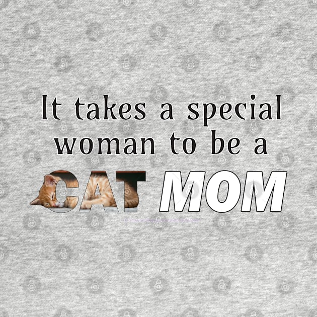 It takes a special woman to be a cat mom - ginger cat oil painting word art by DawnDesignsWordArt